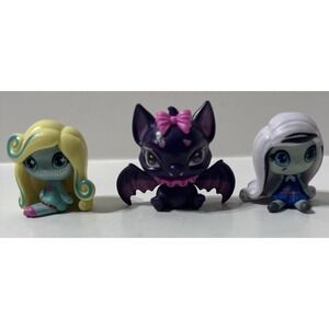 Monster High Mini Ghouls 3 Pcs Figures Dracula Bat Frankie Stein Laguna Blue LOT